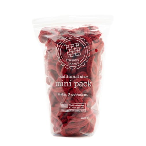 Mini Pack by Friendly Loom - Red (Traditional Size)