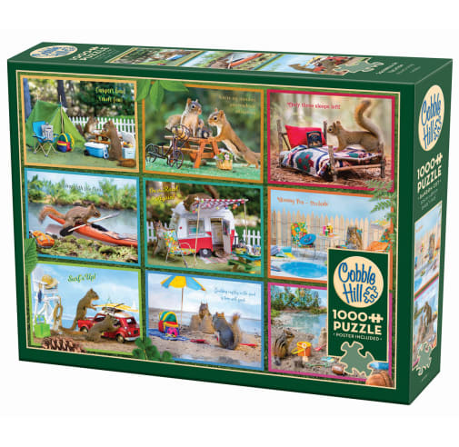 Cobble Hill Squirrels on Vacation Puzzle (1000 piece)