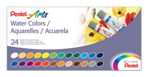 Pentel Water Colors - 24 Color Sets