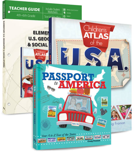 Elementary U.S. Geography & Social Studies Curriculum Package