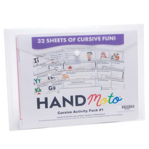 HandMoto Cursive Activity Pack #1