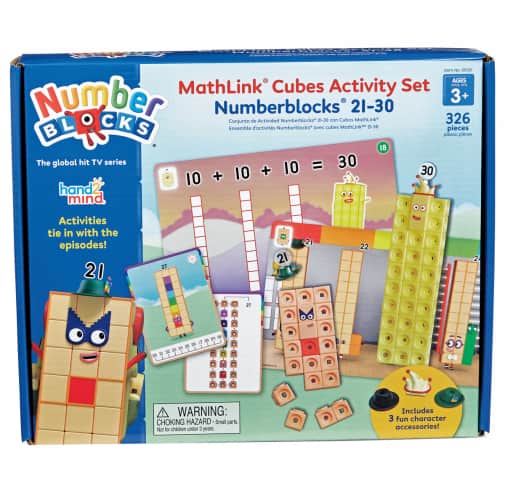 Mathlink Cubes Numberblocks 21-30 Activity Set