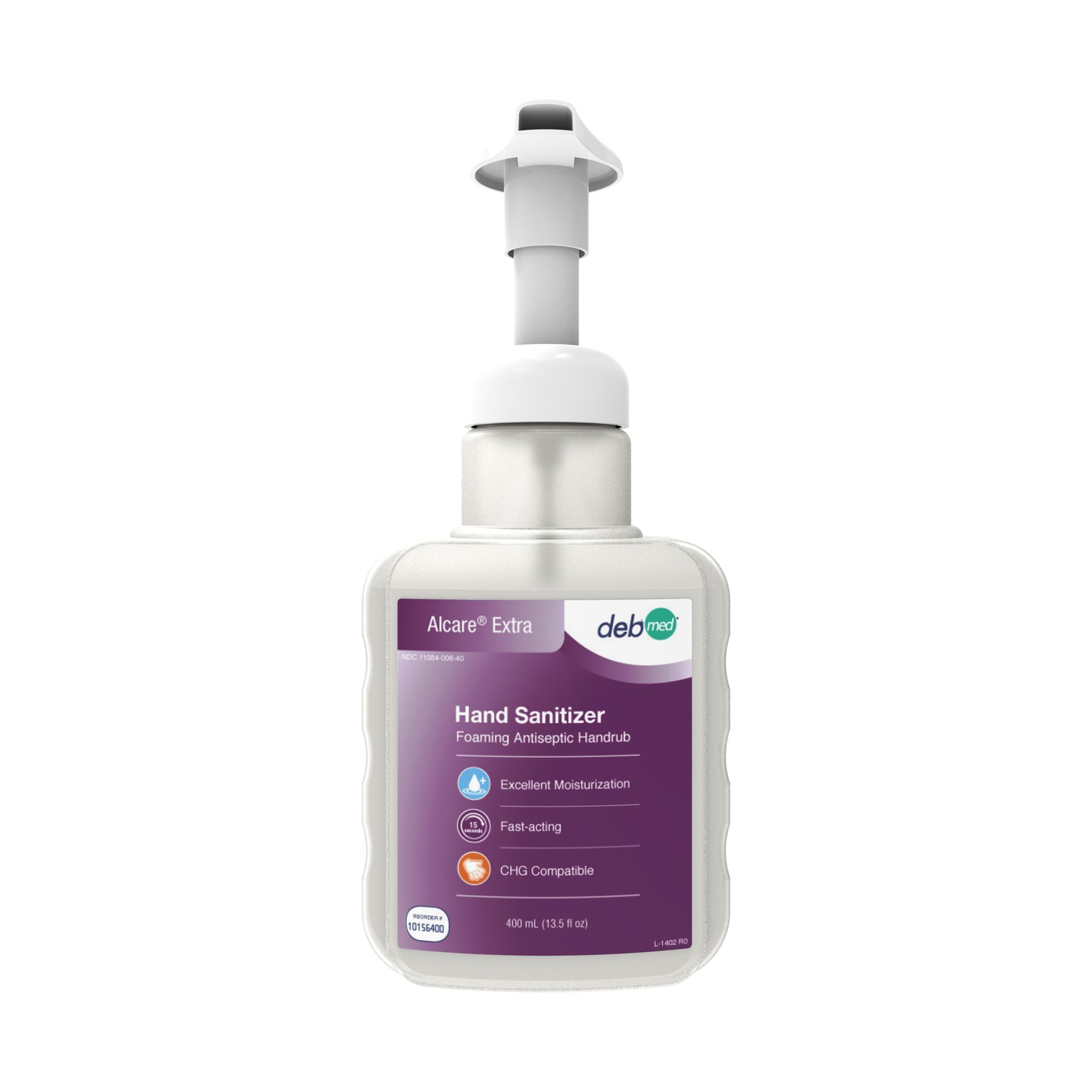 Alcare Extra Foaming Antiseptic Handrub Hand Sanitizer, 400 mL Pump Bottle MK 1126263