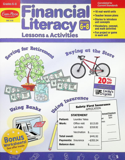 Financial Literacy Lessons and Activities, Grades 6-8
