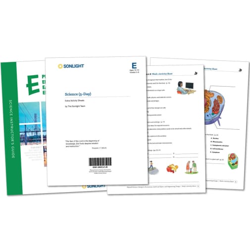 Science Level E 5-Day Extra Activity Sheets (2023)