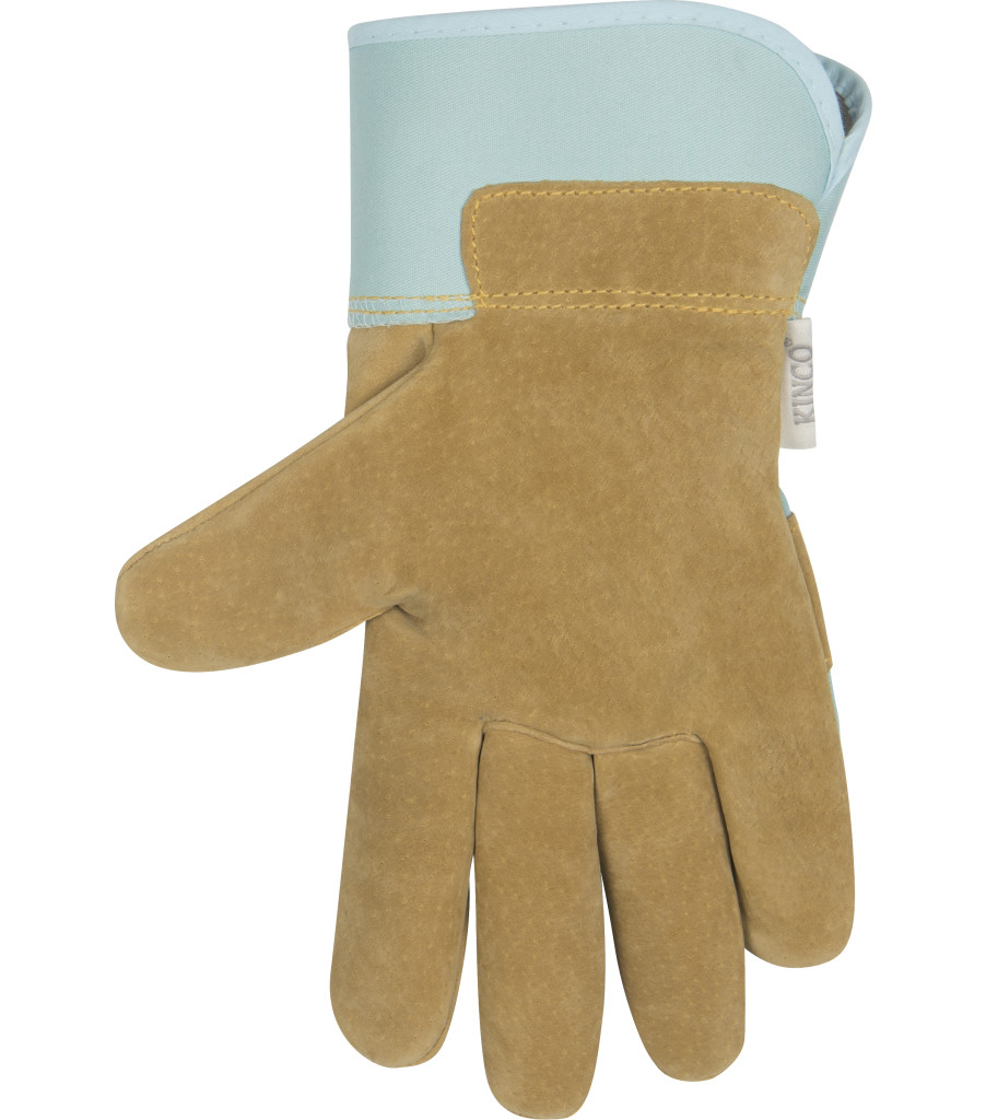 Women's Suede Pigskin Palm with Safety Cuff, Blue, large image number 1