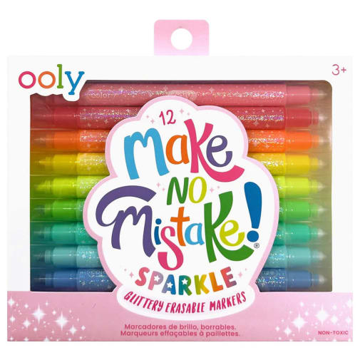 Make No Mistake! Glittery Erasable Markers
