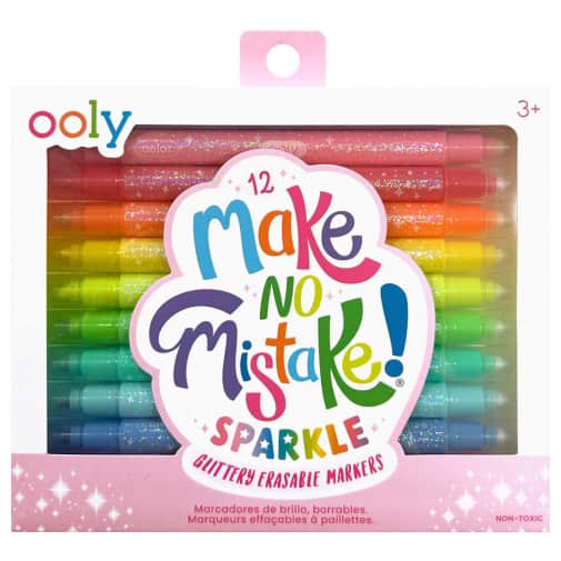 Make No Mistake! Glittery Erasable Markers