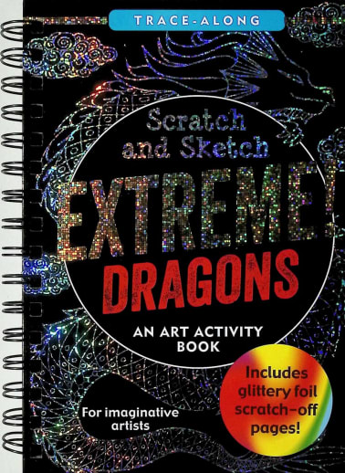 Scratch & Sketch Trace-Along Extreme Dragons
