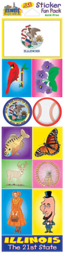 Illinois Experience State Sticker Fun Pack