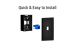 Keystone Wall Plate, 1 Port, Black