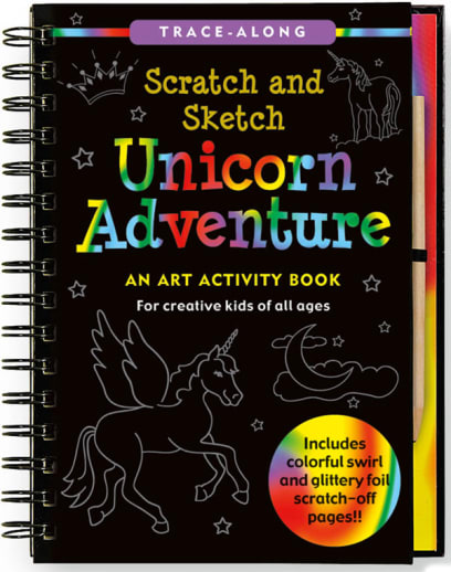 Scratch and Sketch Trace-Along Unicorn Adventure Activity Book