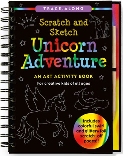 Scratch and Sketch Trace-Along Unicorn Adventure Activity Book