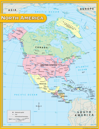 North America Map Chart