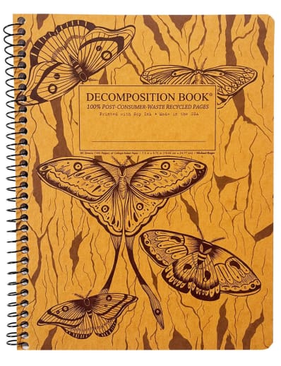 Midnight Moths Decomposition Book College Ruled (7.5" x 9.75")