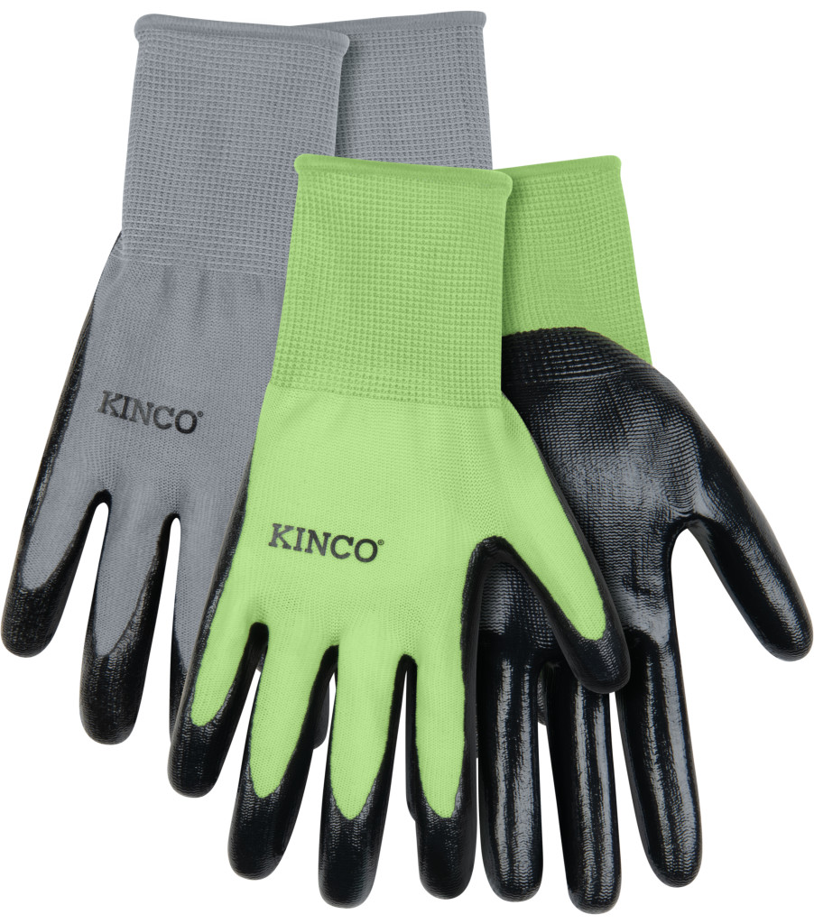 2-Pair Women's Polyester Knit Shell & Nitrile Palm Multi-Pack, Green, large image number 0