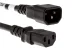 AC Power Cord, C14 to C13, 16 AWG, 1.5ft, Black