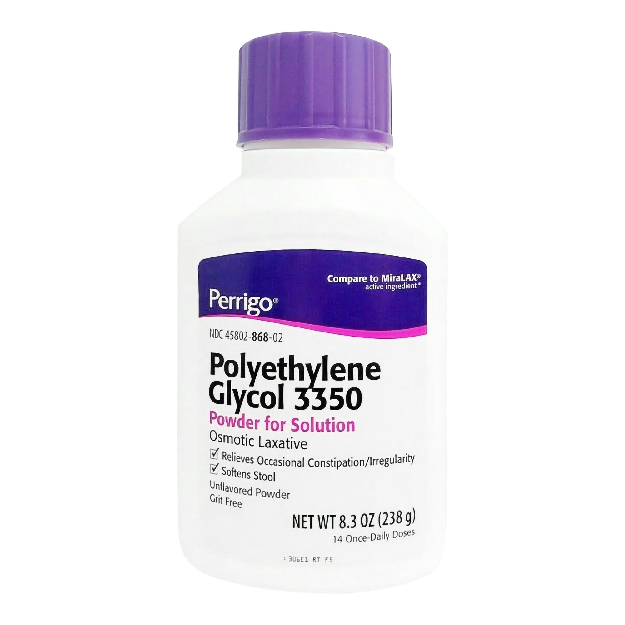 Perrigo Polyethylene Glycol 3350 Cathartic / Laxative MK 842626