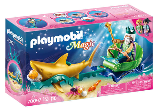 Playmobil King of the Sea with Shark Carriage