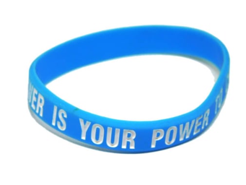 Your Greatest Power Is Your Power to Choose Bracelet - Blue Child Size
