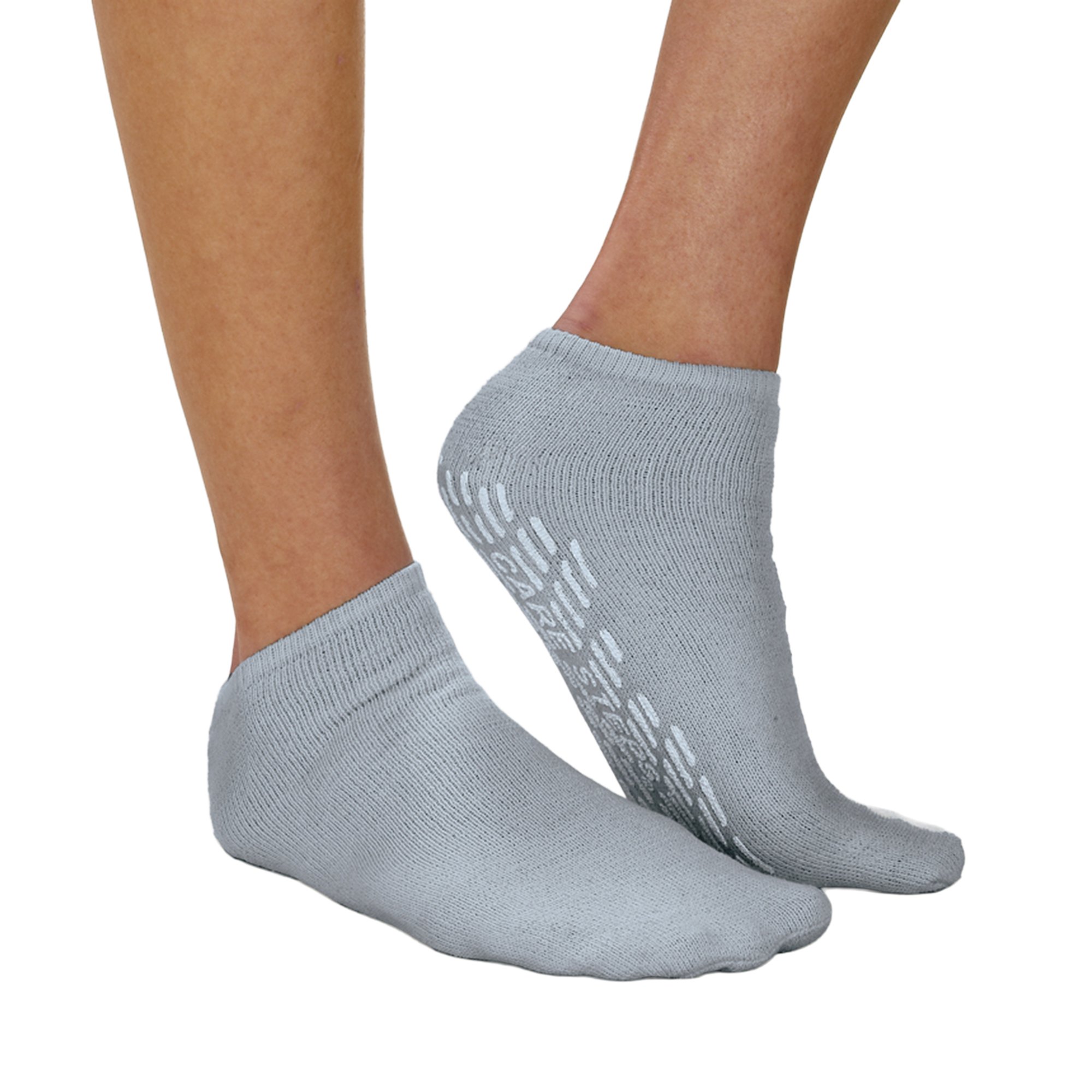 Care-Steps Single Tread Slipper Socks, Medium, Light Blue MK 223460