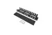 2U Cable Manager 12-Finger Duct with Cover