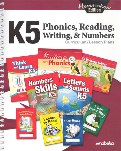 Abeka Phonics, Reading, Writing, Numbers K5 Curriculum Lesson Plans