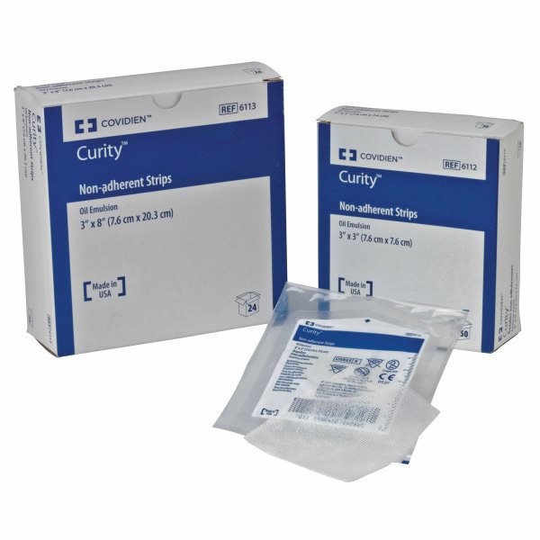 Curity Oil Emulsion Impregnated Dressing, 3 x 8 Inch MK 684068