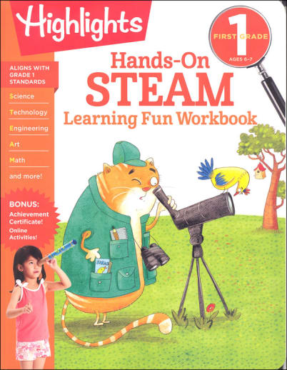 First Grade Hands-On STEAM Learning Fun Workbook