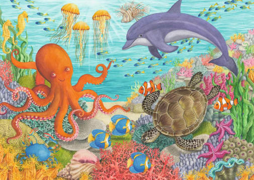 Ravensburger Ocean Friends Puzzle (35 pieces)