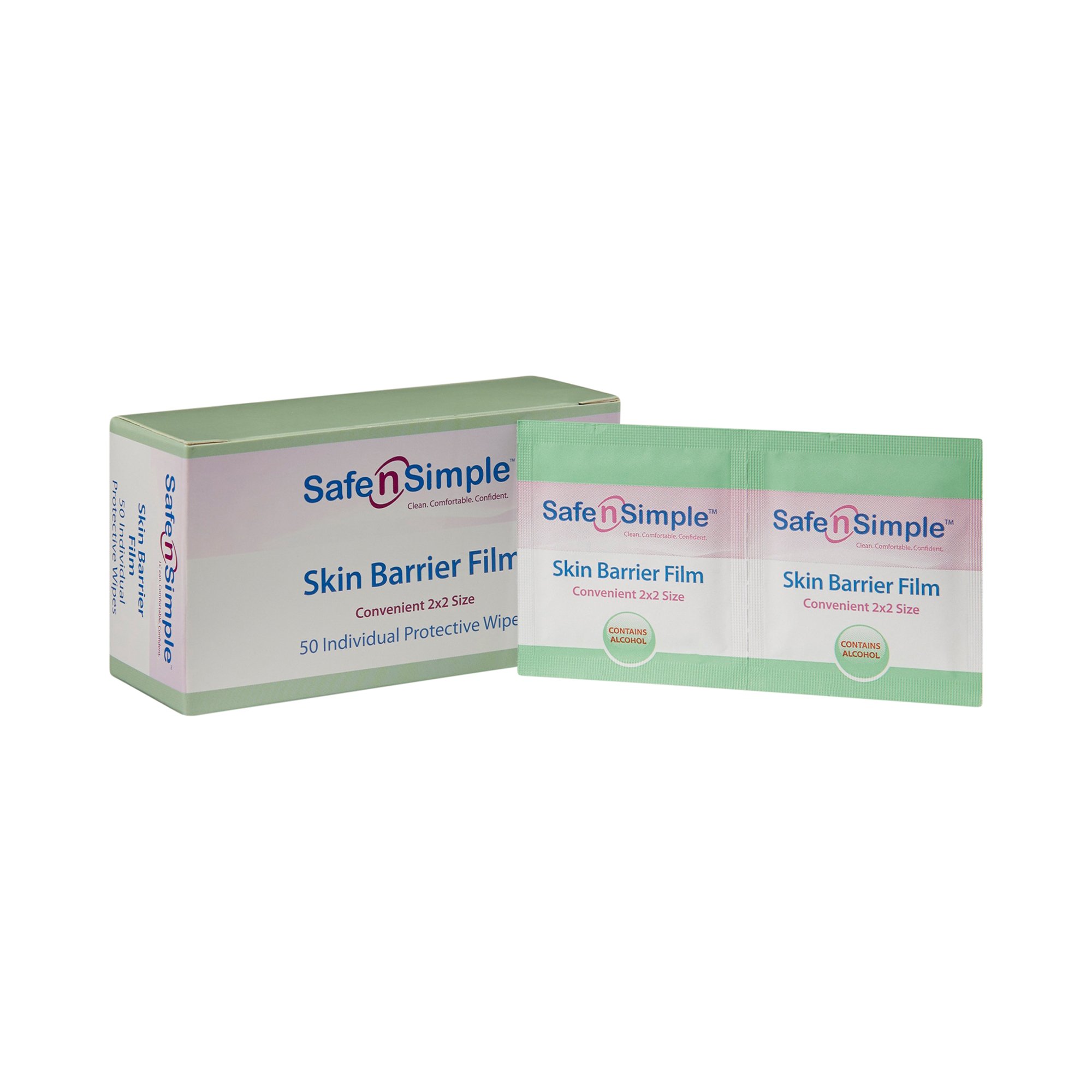 Safe N Simple Skin Barrier Wipe, 50 Packets per Box MK 895485