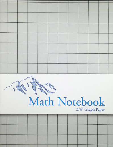 3/4" Gridded Notebook