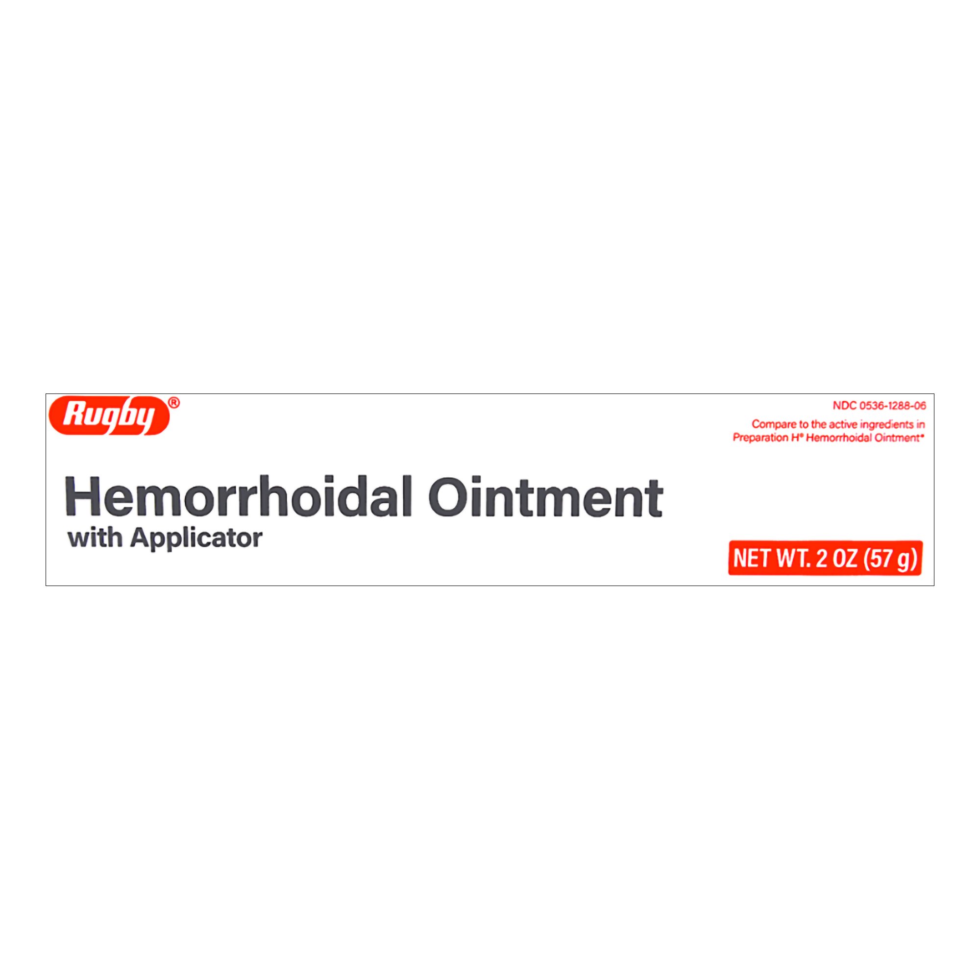 Rugby Hemorrhoidal Ointment, 2 ounces, with Applicator MK 1183494