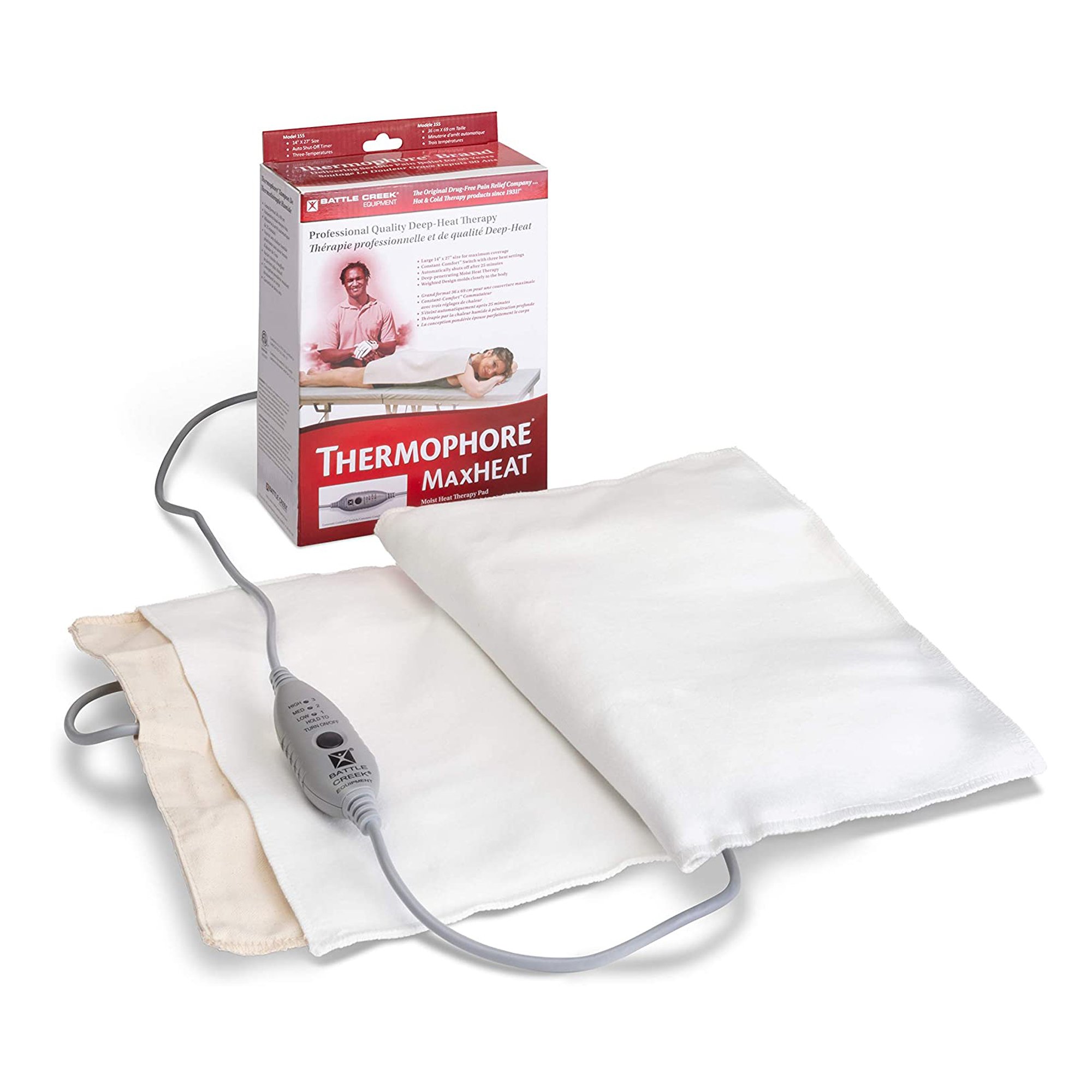 Thermophore MaxHEAT Moist Heating Pad for Backs, Hips, Legs and Shoulders MK 540872