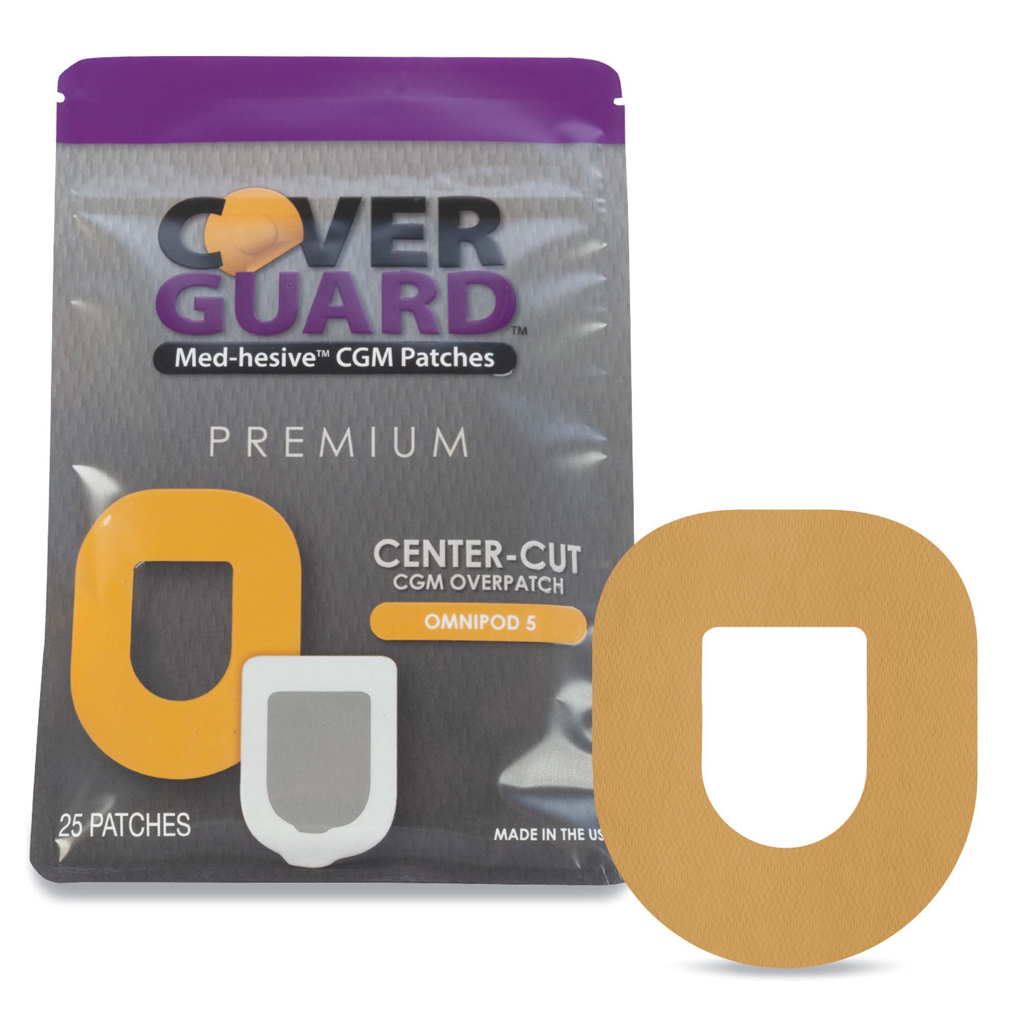 Sensor Overpatch CoverGuard Tan For Omnipod 5 Sensor MK 1273959