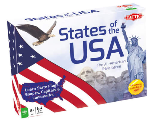 States of the USA Trivia Board Game
