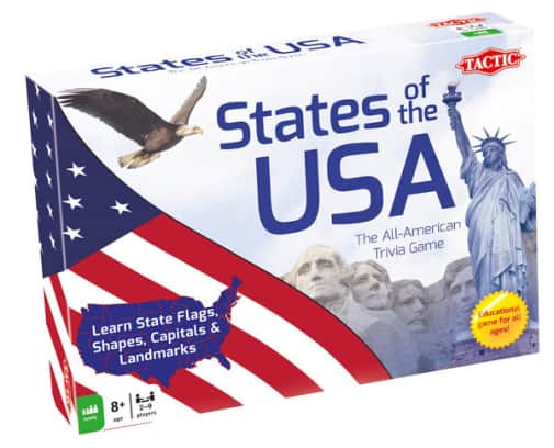 States of the USA Trivia Board Game