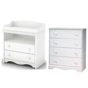 Changing Table and 4-Drawer Chest Set