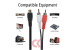 RCA Female to (2) RCA Male Y-Cable, 6in
