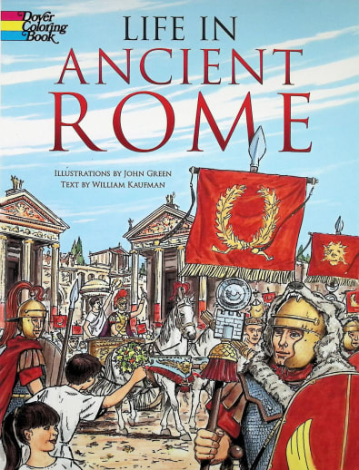 Life in Ancient Rome Coloring Book