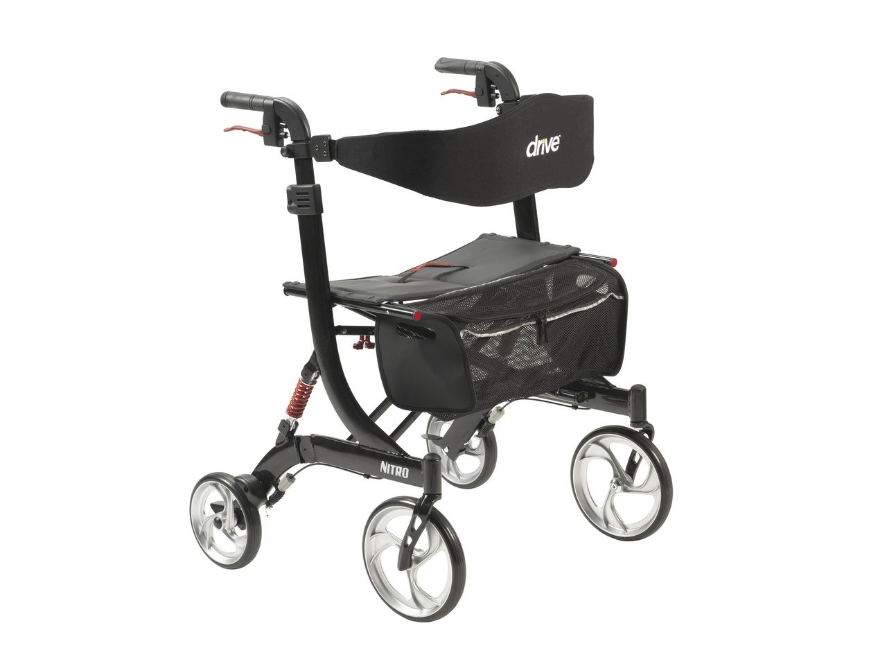 Nitro HD Bariatric Four-Wheel Rollator, Black MK 1081351