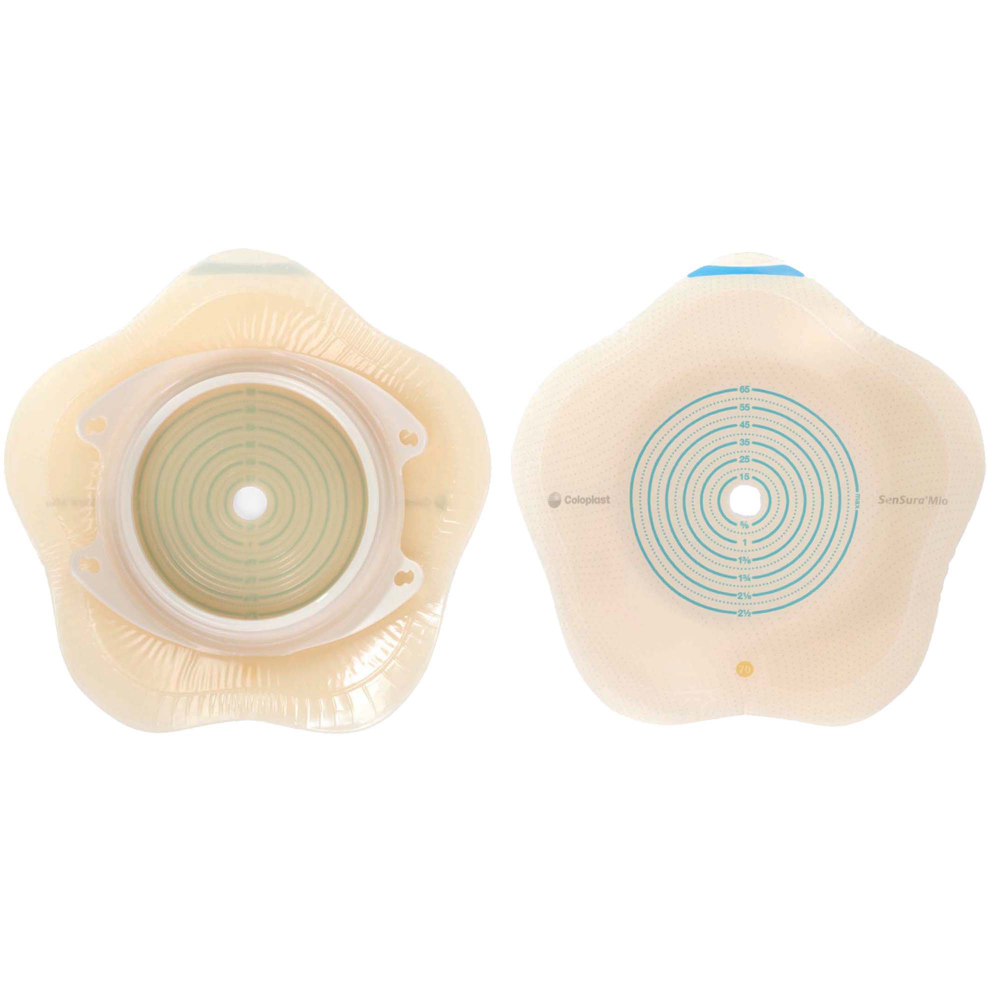 SenSura Mio Convex Flip Ostomy Barrier, Trim to fit 10  55 mm Stoma Openings MK 1124397
