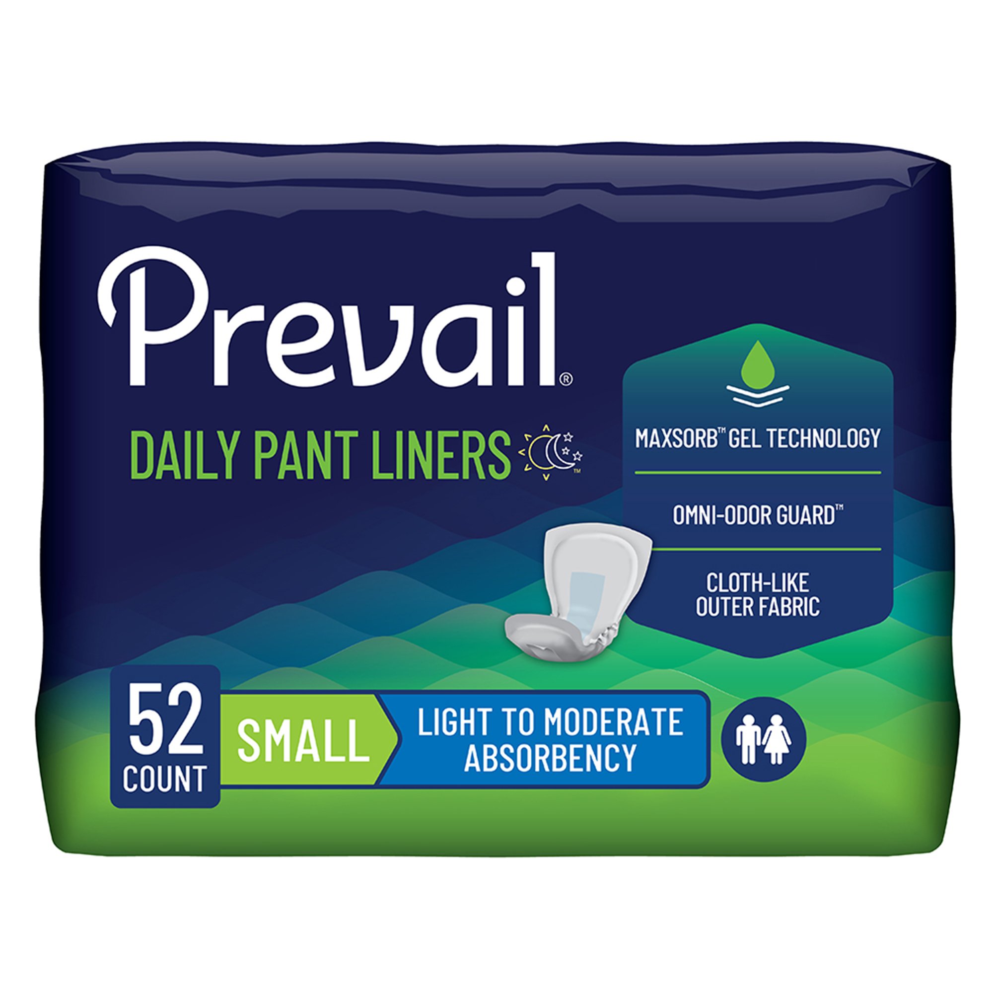 Prevail Daily Pant Liners Light/Moderate Bladder Control Pad, 12.5-Inch Length MK 677283