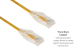 Cat6 Slim Ethernet Patch Cable, Snagless, 0.5 ft, Yellow