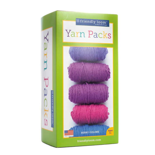 pegLoom or LapLoom Refill Kit by Friendly Loom - Berry Colors