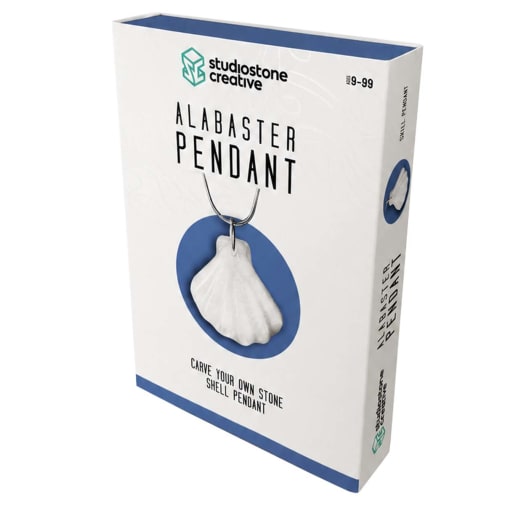 Alabaster Pendant Carving Kit - Shell