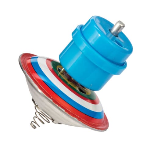 Retro Wind-Up Bouncing Tin Top