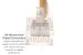 Cat6 Ethernet Patch Cable, Non-Booted, UTP, 2 ft, Yellow
