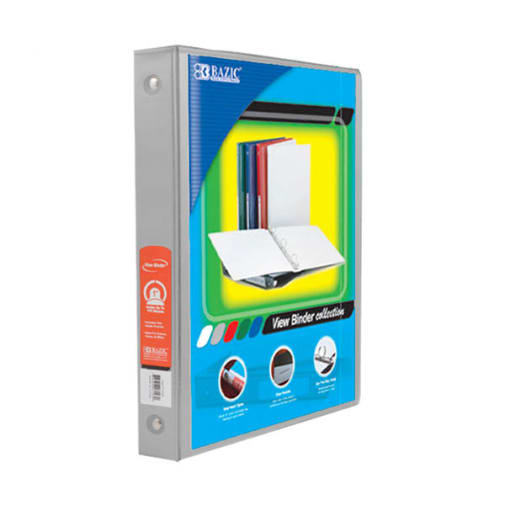 Binder - 3-Ring View 1" Grey