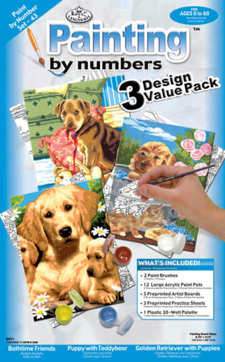 Painting By Numbers - Junior Small Dogs (3 Design Value Pack)